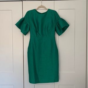 Green Dress with Bell sleeves